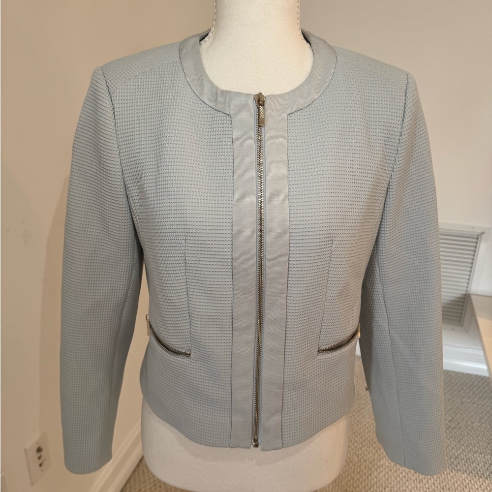 Ted Baker Light Gray Textured Blazer
